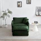Fauteuil d'appoint avec pouf