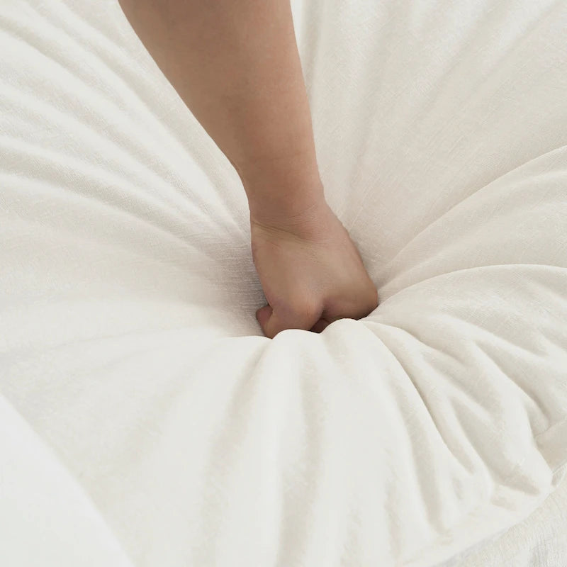 Fauteuil d'appoint avec pouf