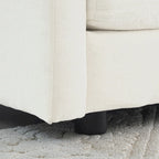 Fauteuil d'appoint avec pouf