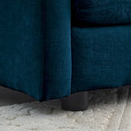 Fauteuil d'appoint avec pouf