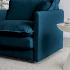 Fauteuil d'appoint avec pouf