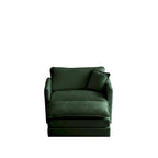 Fauteuil d'appoint avec pouf