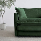 Fauteuil d'appoint avec pouf
