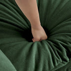 Fauteuil d'appoint avec pouf