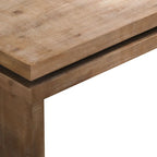 Table basse rectangulaire avec plateau à 2 niveaux en grain de bois, 120,9 cm (L) x 59,9 cm (l) x 41,4 cm (H)