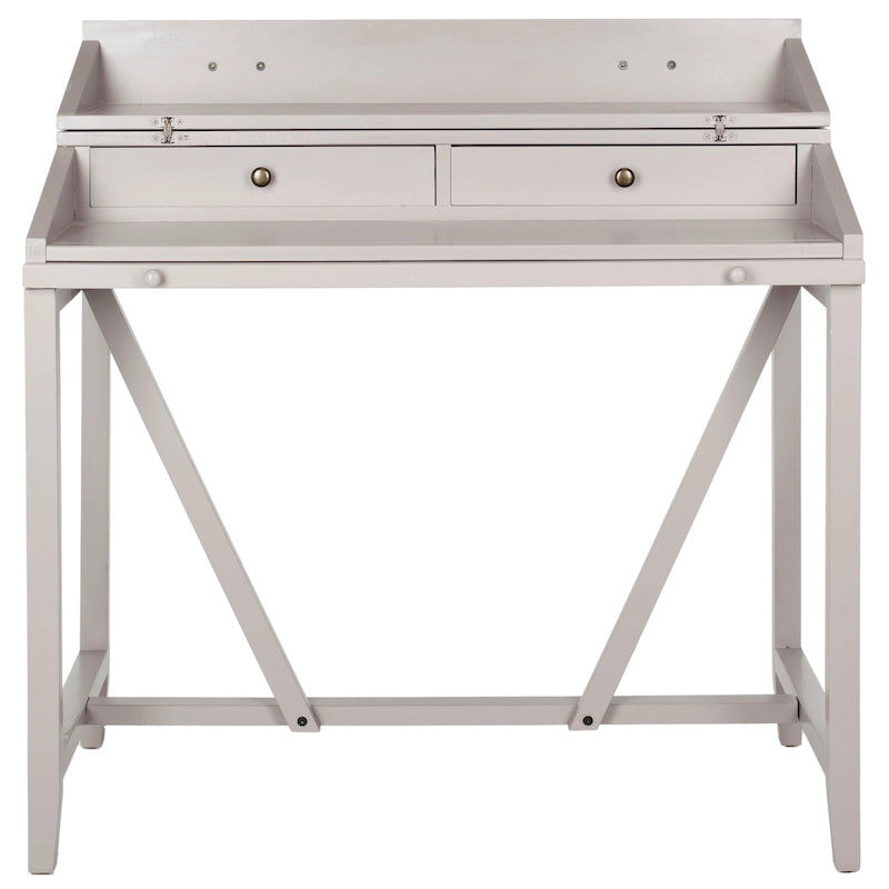 Bureau avec plateau rabattable et tiroirs cachés