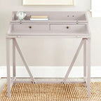 Bureau avec plateau rabattable et tiroirs cachés