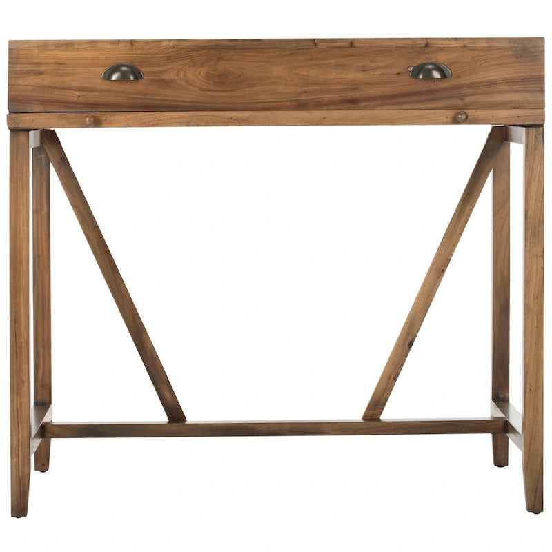 Bureau avec plateau rabattable et tiroirs cachés