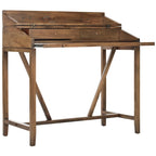 Bureau avec plateau rabattable et tiroirs cachés