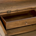 Bureau avec plateau rabattable et tiroirs cachés