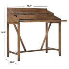 Bureau avec plateau rabattable et tiroirs cachés