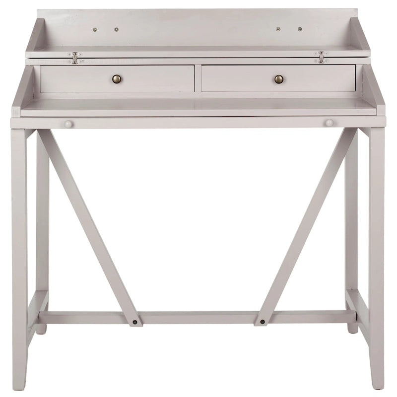 Bureau avec plateau rabattable et tiroirs cachés