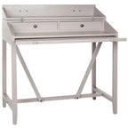 Bureau avec plateau rabattable et tiroirs cachés