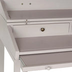 Bureau avec plateau rabattable et tiroirs cachés