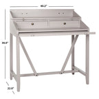 Bureau avec plateau rabattable et tiroirs cachés