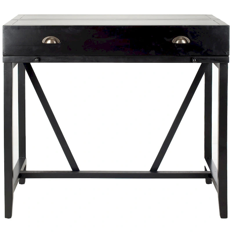 Bureau avec plateau rabattable et tiroirs cachés