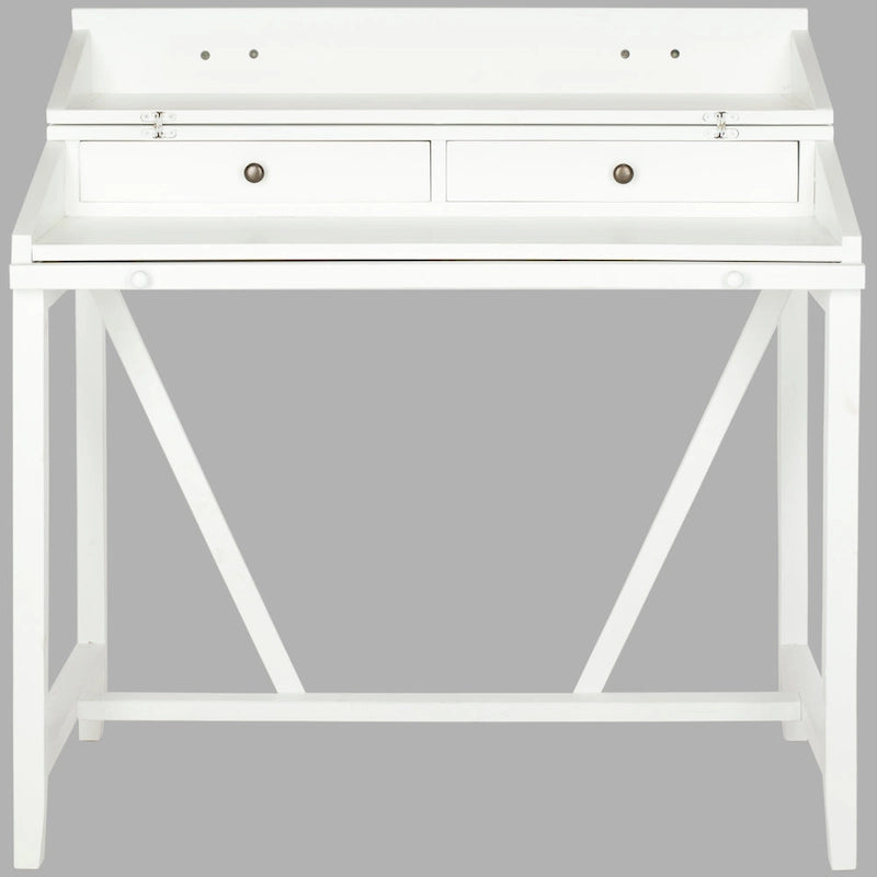 Bureau avec plateau rabattable et tiroirs cachés