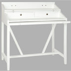 Bureau avec plateau rabattable et tiroirs cachés
