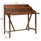 Bureau avec plateau rabattable et tiroirs cachés