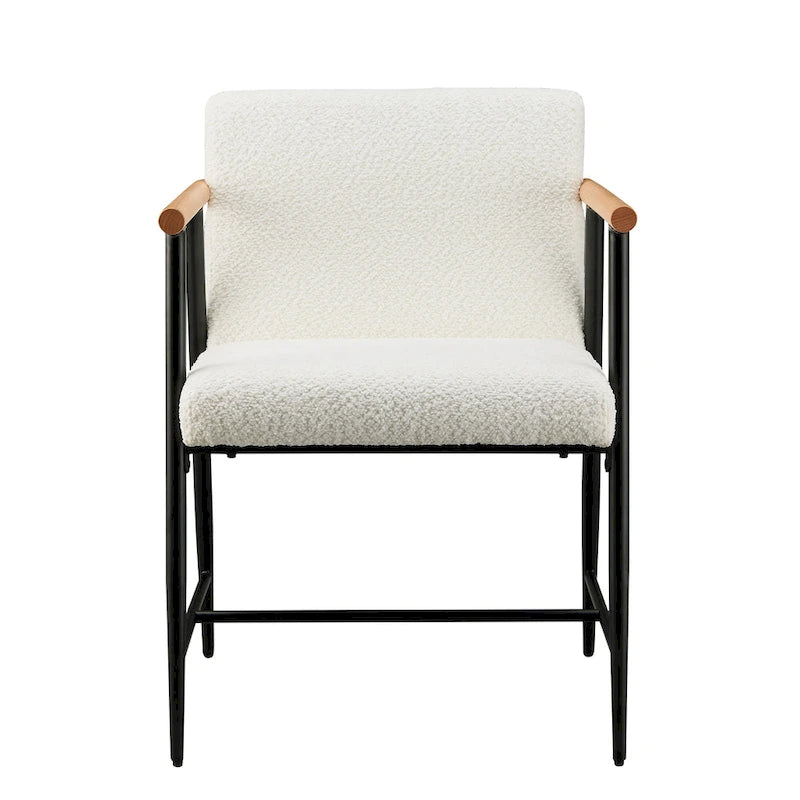 Lot de 2 chaises de salle à manger en tissu