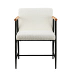 Lot de 2 chaises de salle à manger en tissu