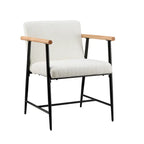 Lot de 2 chaises de salle à manger en tissu