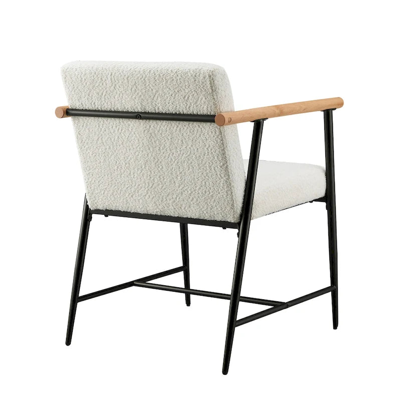 Lot de 2 chaises de salle à manger en tissu