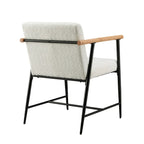 Lot de 2 chaises de salle à manger en tissu