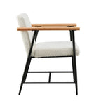Lot de 2 chaises de salle à manger en tissu