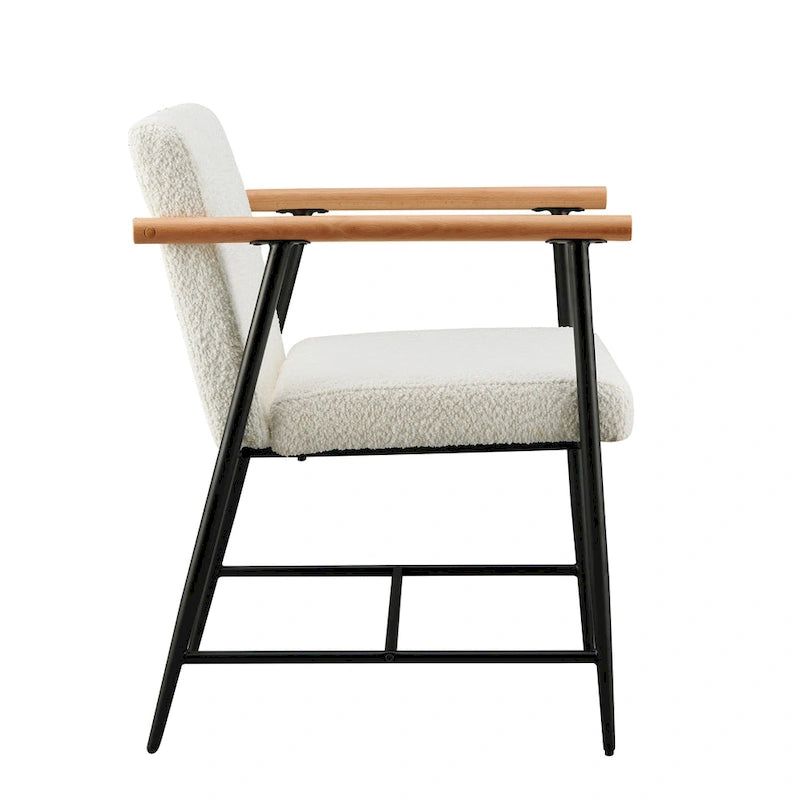 Lot de 2 chaises de salle à manger en tissu