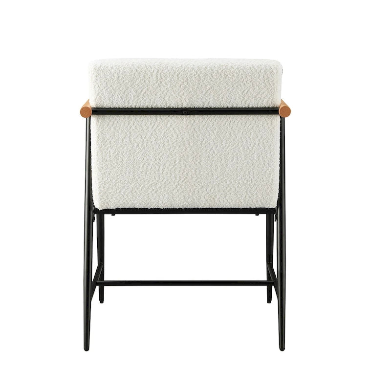Lot de 2 chaises de salle à manger en tissu