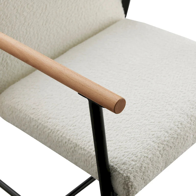 Lot de 2 chaises de salle à manger en tissu