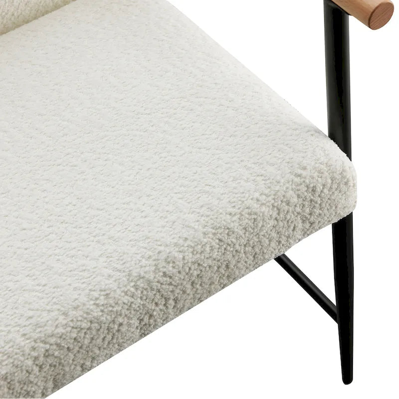 Lot de 2 chaises de salle à manger en tissu
