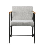 Lot de 2 chaises de salle à manger en tissu