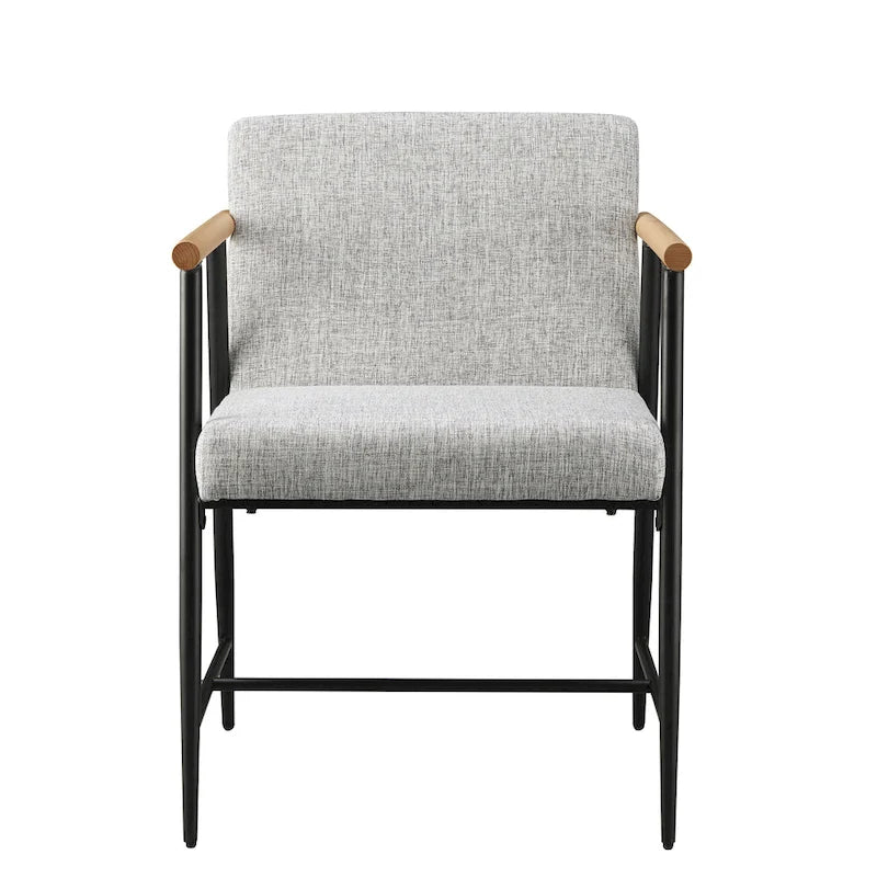 Lot de 2 chaises de salle à manger en tissu