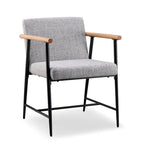Lot de 2 chaises de salle à manger en tissu