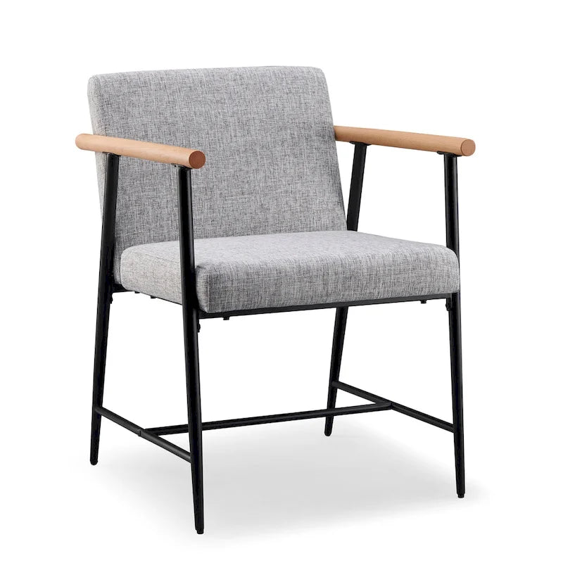 Lot de 2 chaises de salle à manger en tissu