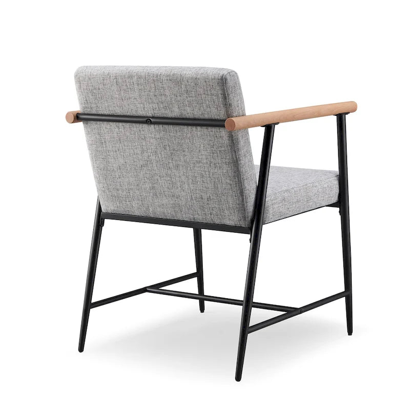 Lot de 2 chaises de salle à manger en tissu