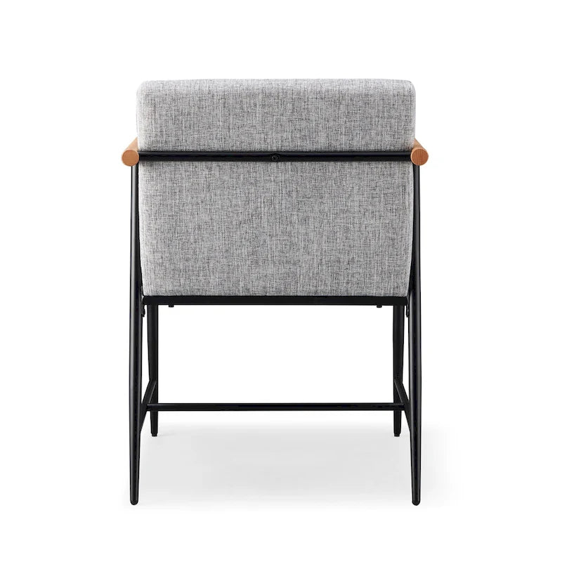 Lot de 2 chaises de salle à manger en tissu