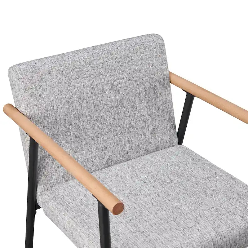 Lot de 2 chaises de salle à manger en tissu