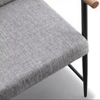 Lot de 2 chaises de salle à manger en tissu