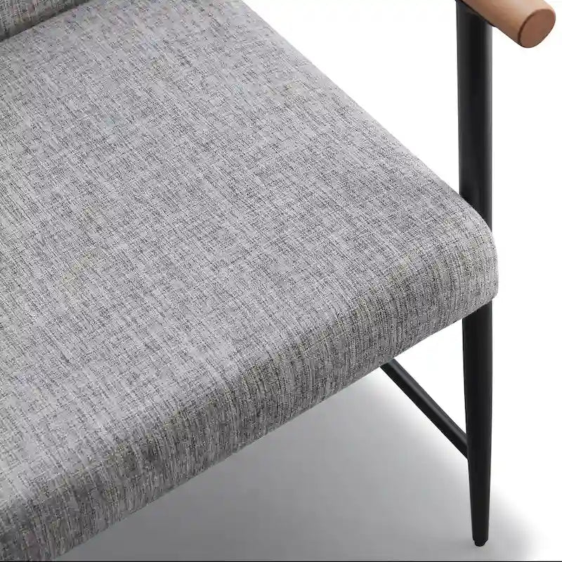 Lot de 2 chaises de salle à manger en tissu