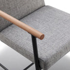 Lot de 2 chaises de salle à manger en tissu