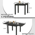 Table à manger de terrasse extensible