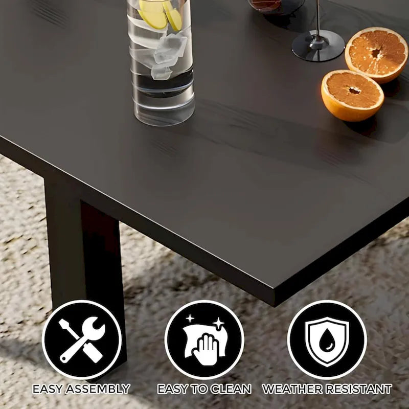 Table à manger de terrasse extensible