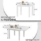 Table à manger de terrasse extensible