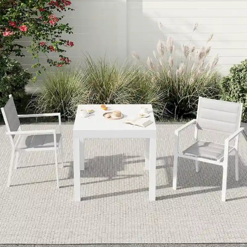 Table à manger de terrasse extensible