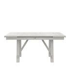 Ensemble table de salle à manger extensible avec banc et chaises, en bois massif