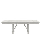 Ensemble table de salle à manger extensible avec banc et chaises, en bois massif