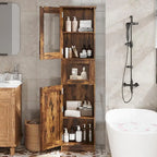 Meuble de Rangement Haut avec Portes, Étagères Réglables et Tiroir